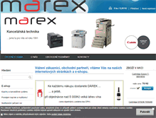 Tablet Screenshot of marex.cz